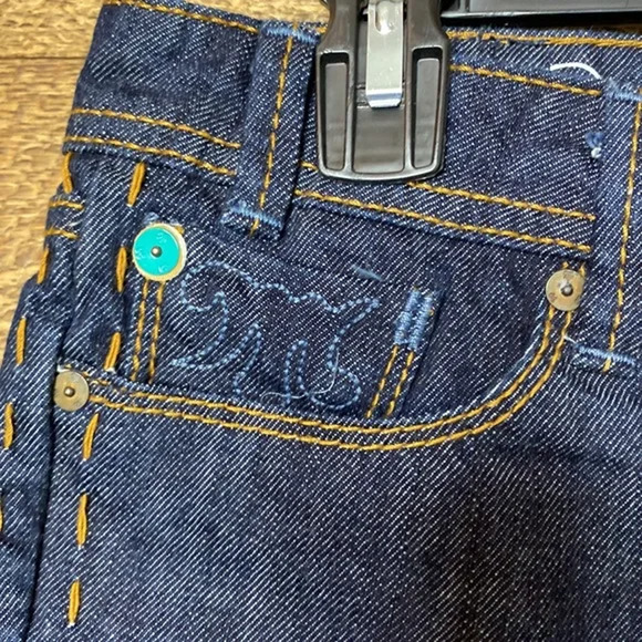 Mek Denim Milos Fxh Distressed Cut off Jeans Shorts Blue Cotton Denim Size 26 - Picture 3 of 8